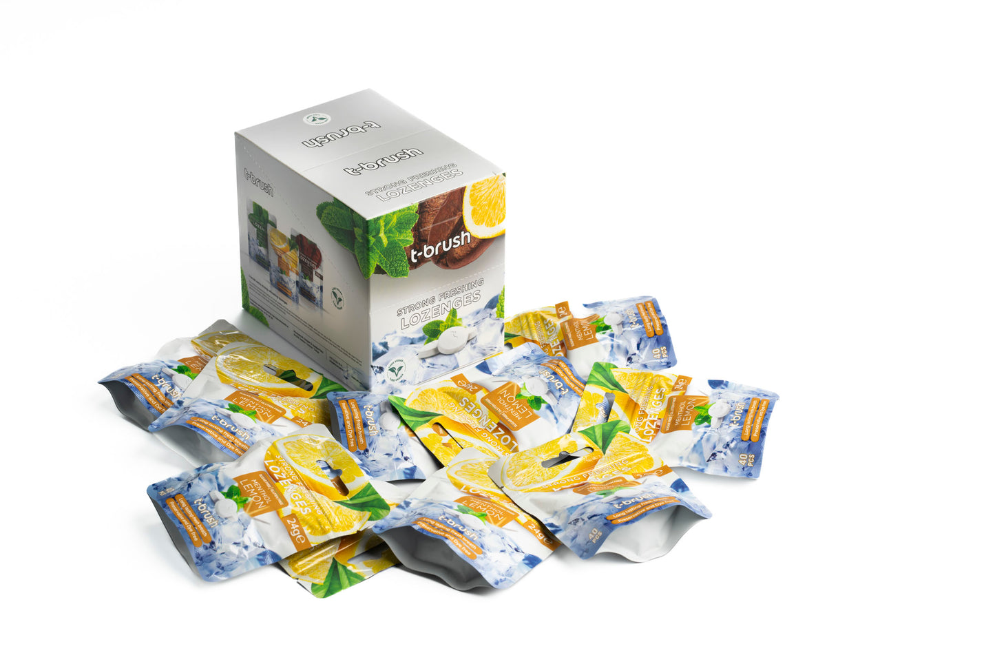 T-Brush - Lemon Mint Flavored Refreshing and Anti-Bad Breath Pastille