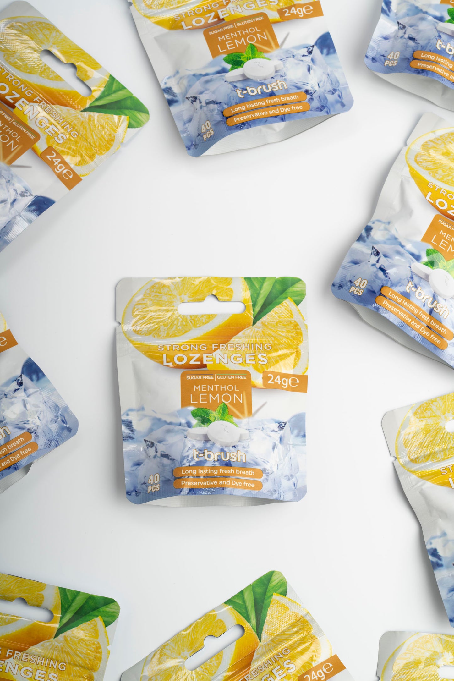 T-Brush - Lemon Mint Flavored Refreshing and Anti-Bad Breath Pastille