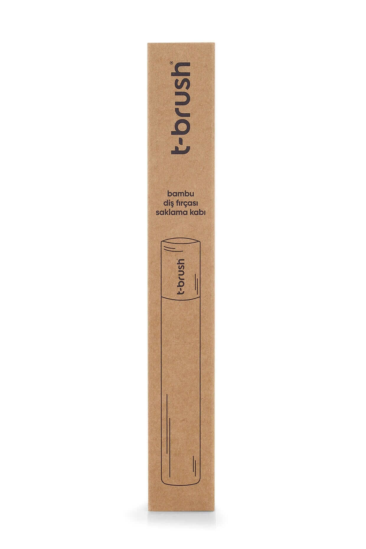 T - Brush Bamboo Toothbrush Storage Container - for All Toothbrush - Docorp