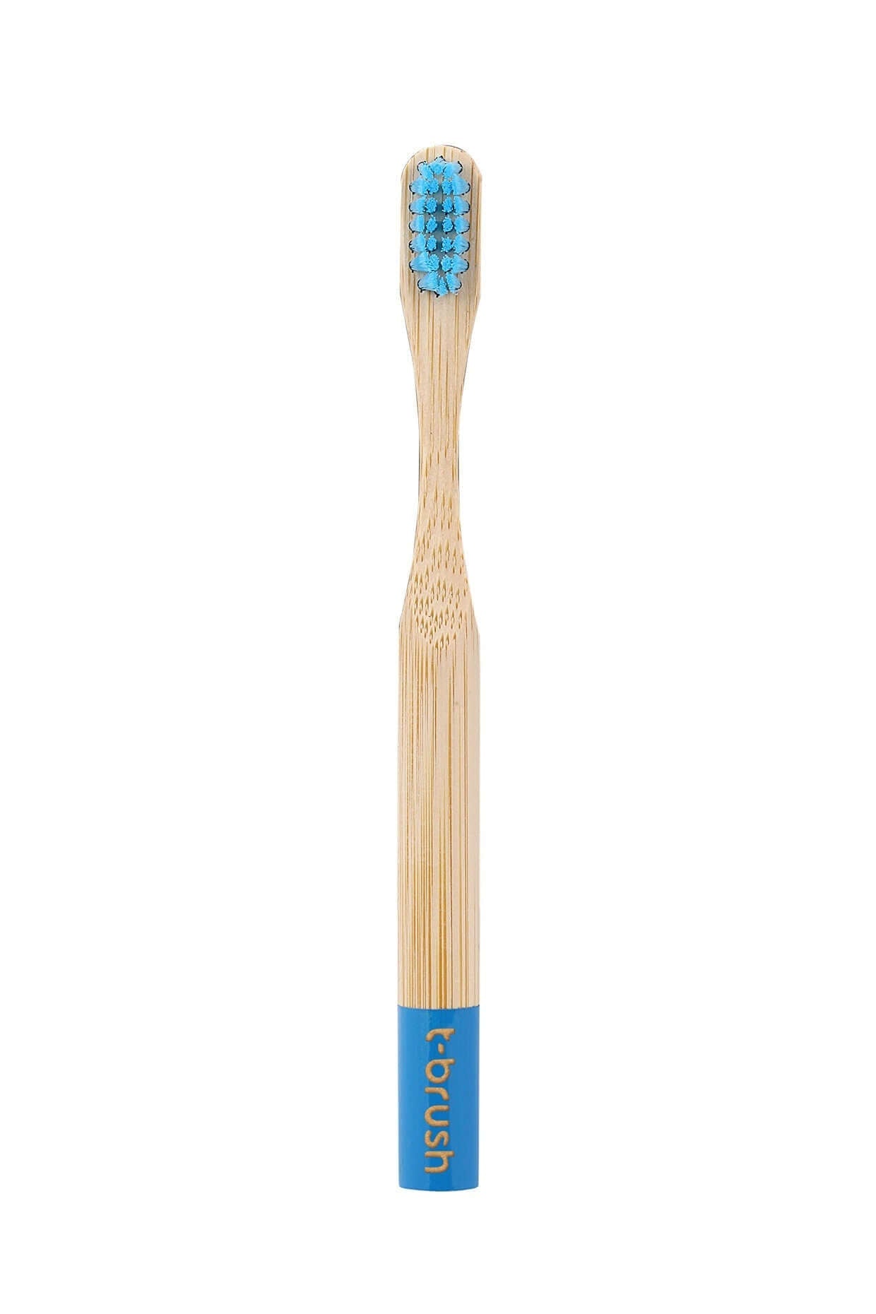 T - Brush Kids Bamboo Toothbrush - Blue - Pink Colour - Dupont Bristles - The Best Duo = Dupont + Bamboo - Best Gift - Cute Fun Toothbrush - Docorp