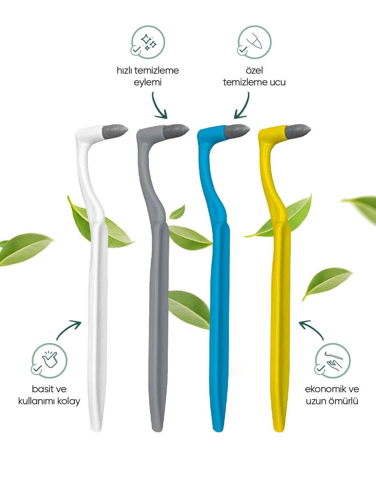 T - Brush Tooth Stain Eraser Tooth Stain Removers Tartar Eraser Polisher Dental Plaque Tool Teeth Cleaning Kit for Teeth Whitening Polishing - Docorp
