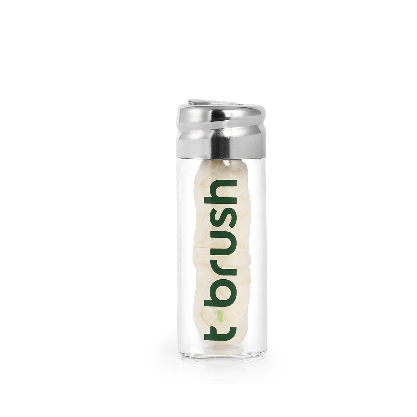 T-Brush Glass Bottle - Mint Flavored Floss  (30m)